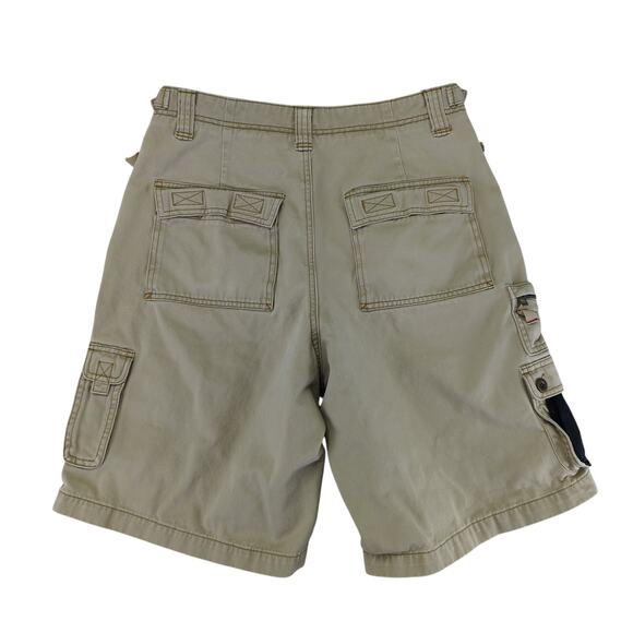 Eddie Bauer‎ Cargo Shorts Gorpcore Tan Khaki Men's Size 33 Outdoor - Picture 2 of 3